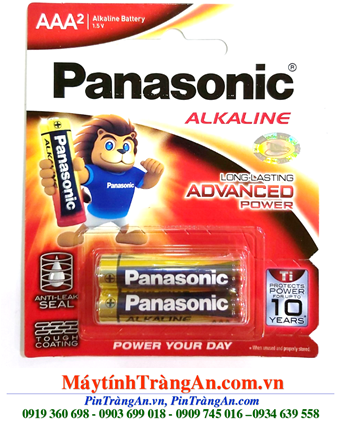 Panasonic LR03T/2B ; Pin AAA 1.5v Alkaline Panasonic LR03T/2B Made in Thailand